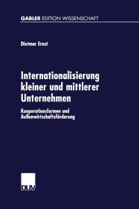 Book Cover for Internationalisierung Kleiner Und Mittlerer Unternehmen by Dietmar Ernst