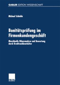 Book Cover for Bonitätsprüfung Im Firmenkundengeschäft by Michael Schieble