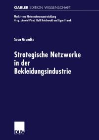 Book Cover for Strategische Netzwerke in Der Bekleidungsindustrie by Sven Grandke