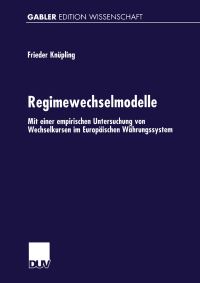 Book Cover for Regimewechselmodelle by Frieder Knüpling