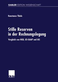 Book Cover for Stille Reserven in Der Rechnungslegung by Konstanze Thiele
