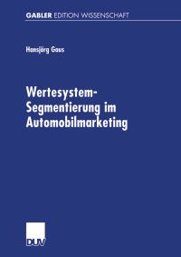 Book Cover for Wertesystem-Segmentierung Im Automobilmarketing by Hansjörg Gaus