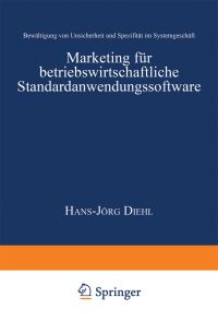 Book Cover for Marketing Für Betriebswirtschaftliche Standardanwendungssoftware by HansJörg Diehl