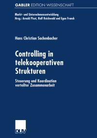 Book Cover for Controlling in Telekooperativen Strukturen by Hans Christian Sachenbacher