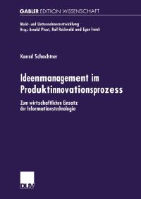 Book Cover for Ideenmanagement Im Produktinnovationsprozess by Konrad Schachtner