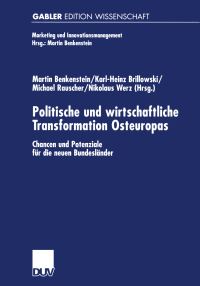 Book Cover for Politische Und Wirtschaftliche Transformation Osteuropas by Martin Benkenstein, KarlHeinz Brillowski, Michael Rauscher, Markus Werz