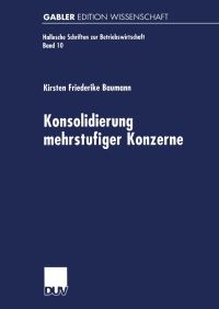 Book Cover for Konsolidierung Mehrstufiger Konzerne by Kirsten Friederike Baumann