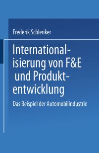 Book Cover for Internationalisierung Von F&E Und Produktentwicklung by Frederik Schlenker