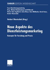 Book Cover for Neue Aspekte Des Dienstleistungsmarketing by Herbert Woratschek