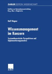 Book Cover for Wissensmanagement Im Konzern by Ralf Wagner
