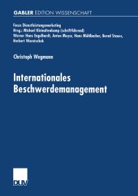 Book Cover for Internationales Beschwerdemanagement by Christoph Wegmann