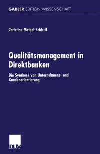 Book Cover for Qualitätsmanagement in Direktbanken by Christina MeigelSchleiff