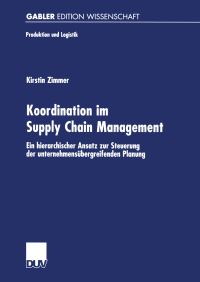 Book Cover for Koordination Im Supply Chain Management by Kirstin Zimmer
