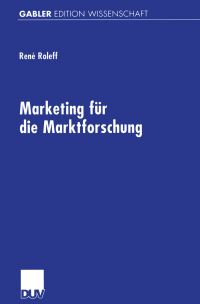 Book Cover for Marketing Für Die Marktforschung by René Roleff