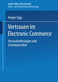 Book Cover for Vertrauen Im Electronic Commerce by Holger Eggs