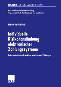 Book Cover for Individuelle Risikohandhabung Elektronischer Zahlungssysteme by Martin Reichenbach