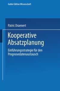 Book Cover for Kooperative Absatzplanung by Patric Draenert