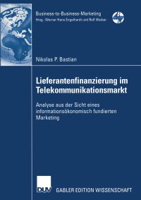 Book Cover for Lieferantenfinanzierung Im Telekommunikationsmarkt by Nikolas P Bastian