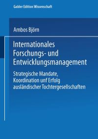 Book Cover for Internationales Forschungs- Und Entwicklungsmanagement by Björn Ambos