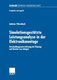 Book Cover for Simulationsgestützte Leistungsanalyse in Der Elektronikmontage by Andreas Föhrenbach
