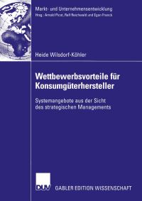 Book Cover for Wettbewerbsvorteile Für Konsumgüterhersteller by Heide WilsdorfKöhler