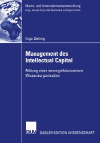 Book Cover for Management Des Intellectual Capital by Ingo Deking