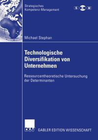 Book Cover for Technologische Diversifikation Von Unternehmen by Michael Stephan