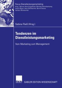 Book Cover for Tendenzen Im Dienstleistungsmarketing by Sabine Fließ