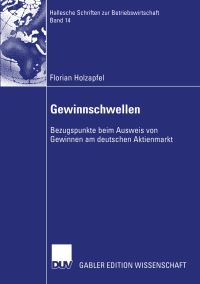 Book Cover for Gewinnschwellen by Florian Holzapfel