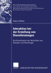 Book Cover for Interaktion Bei Der Erstellung Von Dienstleistungen by Sabine Möller