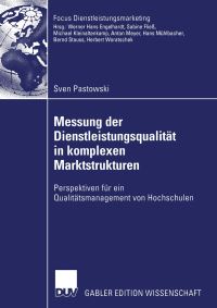 Book Cover for Messung Der Dienstleistungsqualität in Komplexen Marktstrukturen by Sven Pastowski