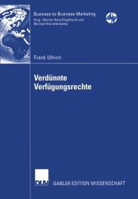 Book Cover for Verdünnte Verfügungsrechte by Frank Ullrich