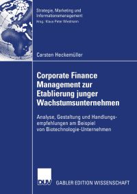 Book Cover for Corporate Finance Management Zur Etablierung Junger Wachstumsunternehmen by Carsten Heckemüller