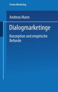 Book Cover for Dialogmarketing by Andreas Mann