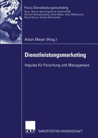 Book Cover for Dienstleistungsmarketing by Anton Meyer