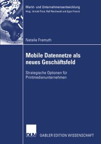 Book Cover for Mobile Datennetze Als Neues Geschäftsfeld by Natalie Fremuth