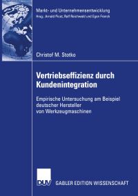Book Cover for Vertriebseffizienz Durch Kundenintegration by Christof M Stotko