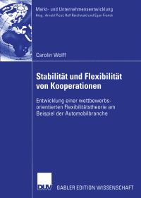Book Cover for Stabilität Und Flexibilität Von Kooperationen by Carolin Wolff
