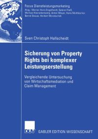 Book Cover for Sicherung Von Property Rights Bei Komplexer Leistungserstellung by Sven Christoph Hallscheidt