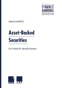 Book Cover for Asset-Backed Securities by Niklas Bartelt