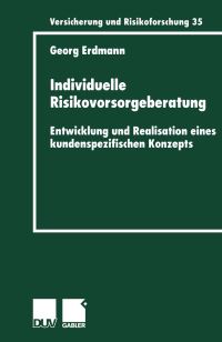 Book Cover for Individuelle Risikovorsorgeberatung by Georg Erdmann