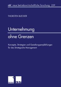 Book Cover for Unternehmung Ohne Grenzen by Torsten Blecker