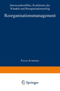 Book Cover for Reorganisationsmanagement by Frank Schirmer
