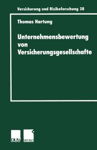 Book Cover for Unternehmensbewertung Von Versicherungsgesellschaften by Thomas Hartung
