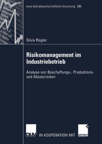 Book Cover for Risikomanagement Im Industriebetrieb by Silvia Rogler