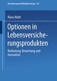 Book Cover for Optionen in Lebensversicherungsprodukten by Klaus Math