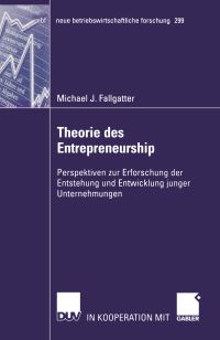 Book Cover for Theorie Des Entrepreneurship by Michael Fallgatter