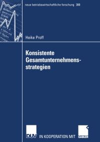 Book Cover for Konsistente Gesamtunternehmensstrategien by Heike Proff