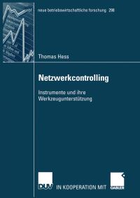 Book Cover for Netzwerkcontrolling by Thomas Hess