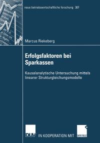 Book Cover for Erfolgsfaktoren Bei Sparkassen by Marcus Riekeberg
